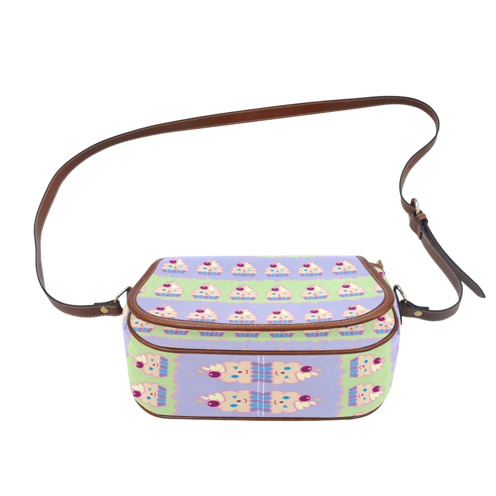 Cupcakes Saddle Bag/Small (Model 1649) Full Customization
