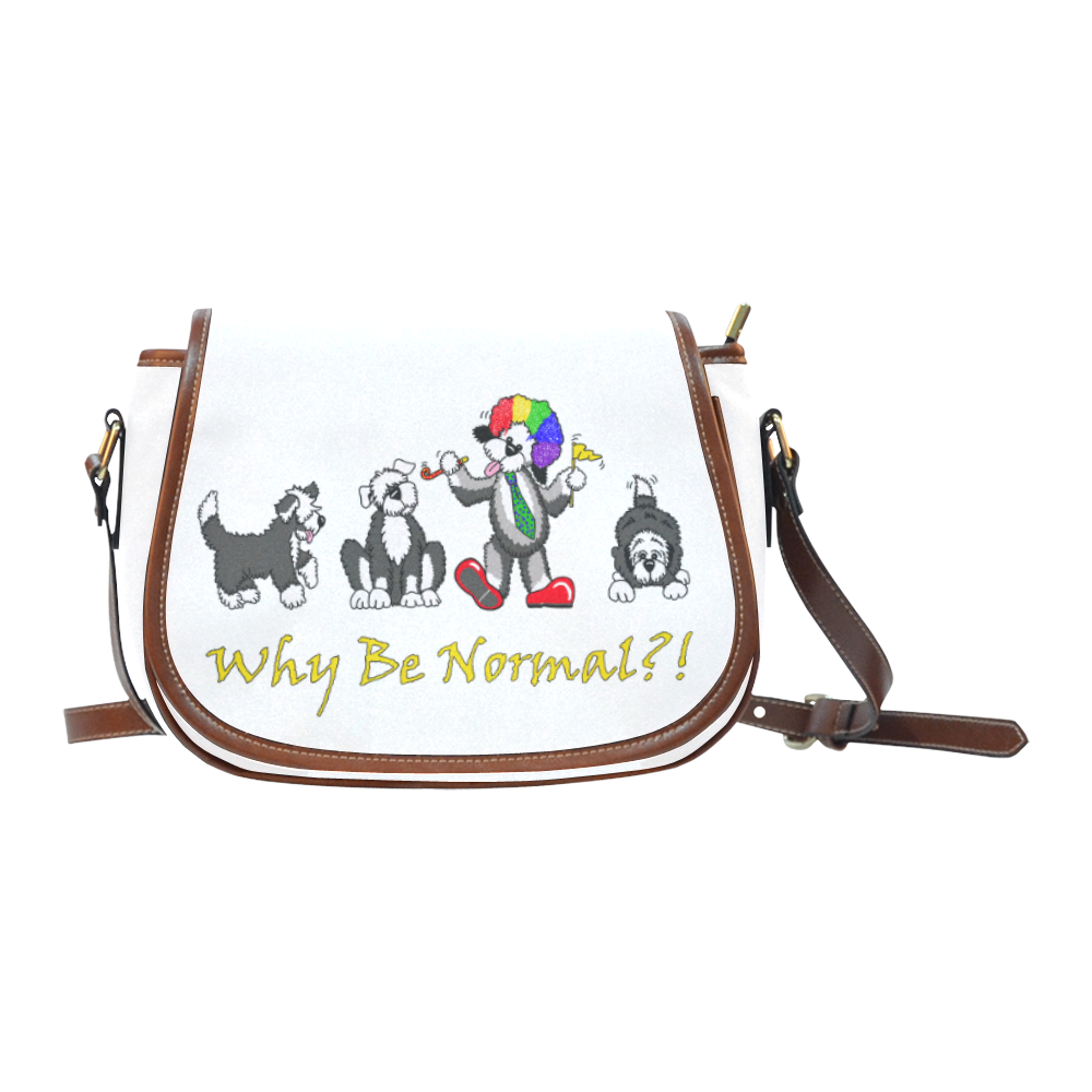 Why Be Normal ?! Saddle Bag/Small (Model 1649) Full Customization