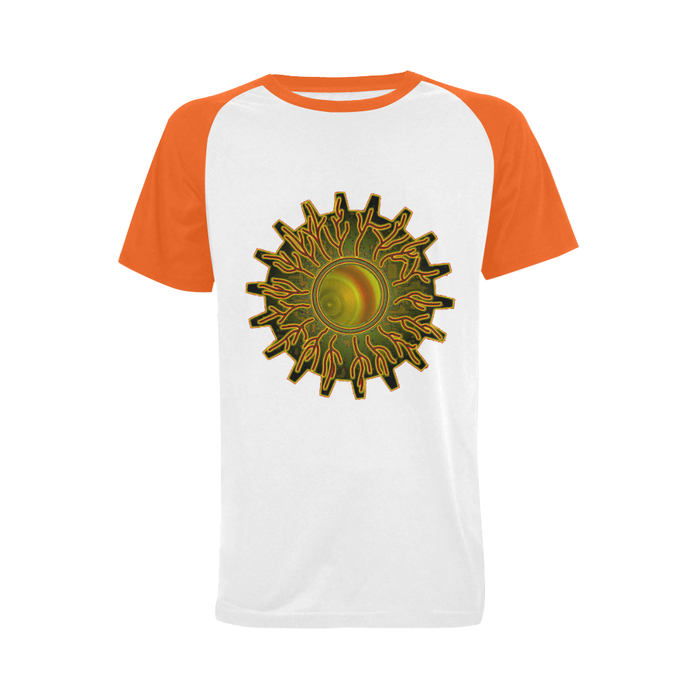 Eye of the Universe Men's Raglan T-shirt Big Size (USA Size) (Model T11)