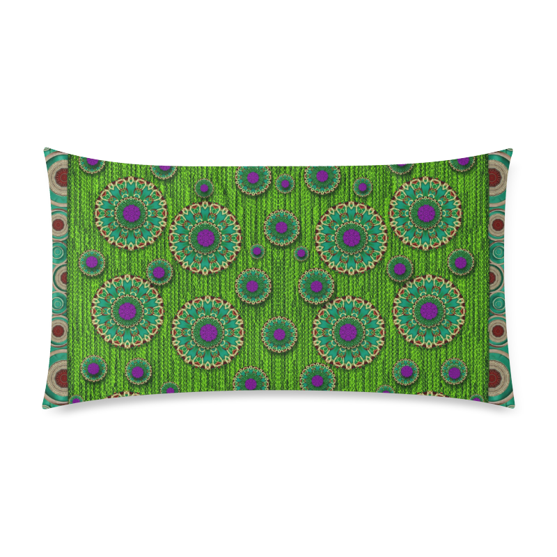 landscape and scenery in the peacock forest Rectangle Pillow Case 20"x36"(Twin Sides)