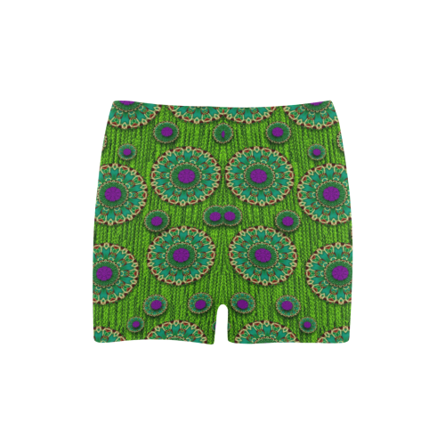 landscape and scenery in the peacock forest Briseis Skinny Shorts (Model L04)