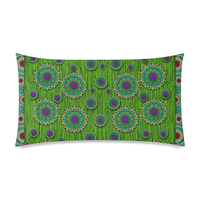 landscape and scenery in the peacock forest Rectangle Pillow Case 20"x36"(Twin Sides)