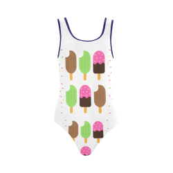 Summertime Treats Vest One Piece Swimsuit (Model S04)