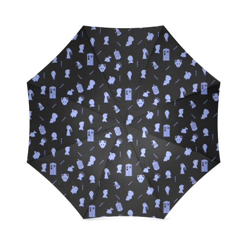 DrWhoblackandblue Foldable Umbrella (Model U01)