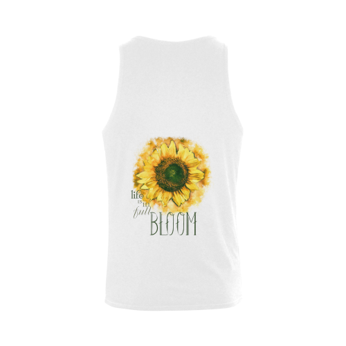 Painting Sunflower - Life is in full bloom Men's Shoulder-Free Tank Top (Model T33)