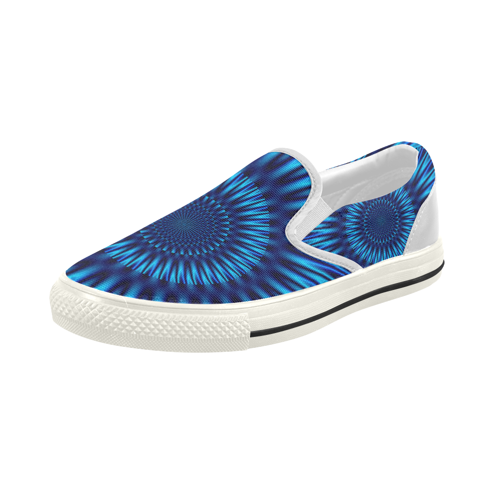 Blue Lagoon Women's Slip-on Canvas Shoes (Model 019)