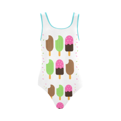 Summertime Treats Vest One Piece Swimsuit (Model S04)