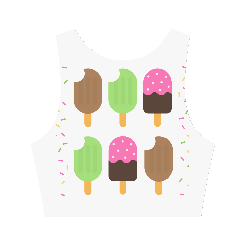 Summertime Treats Women's Crop Top (Model T42)