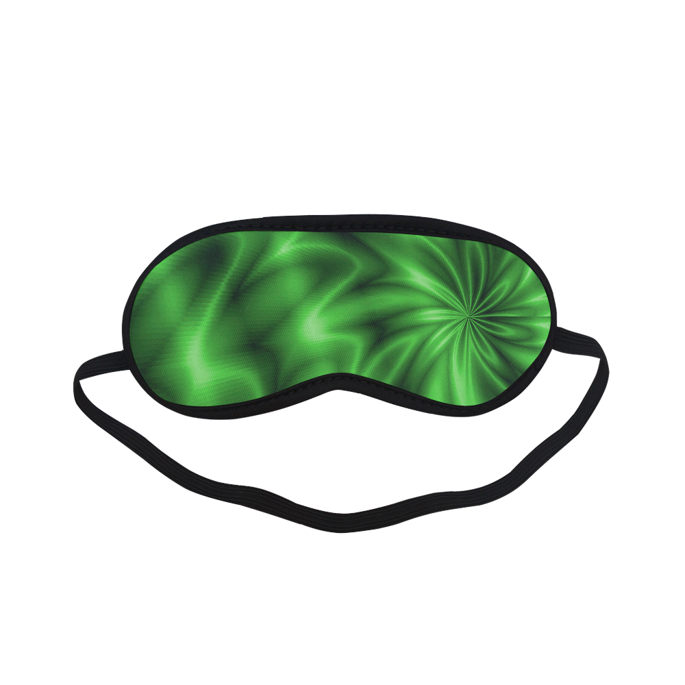 Green Shiny Swirl Sleeping Mask