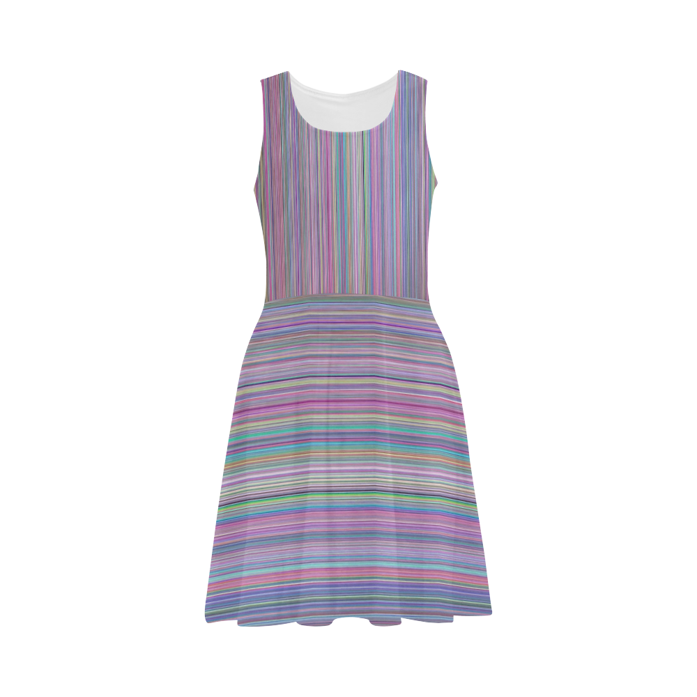 Broken TV Screen Test Pattern Atalanta Sundress (Model D04)