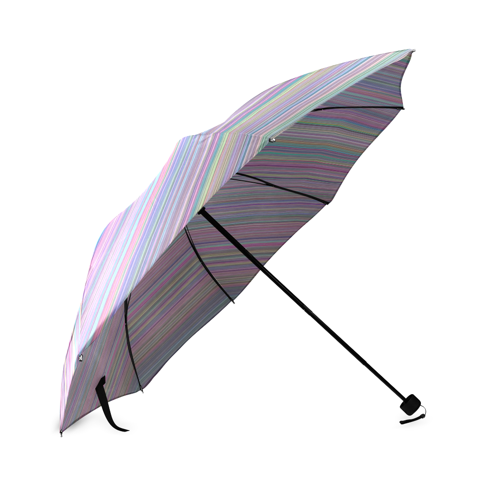 Broken TV Screen Test Pattern Foldable Umbrella (Model U01)