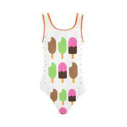 Summertime Treats Vest One Piece Swimsuit (Model S04)