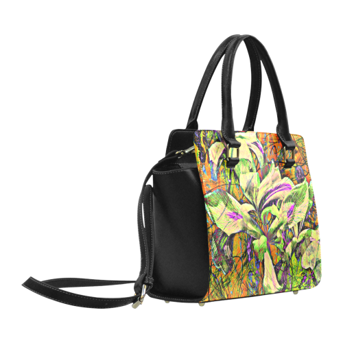 Abstract Yellow Iris Bag by Martina Webster Classic Shoulder Handbag (Model 1653)