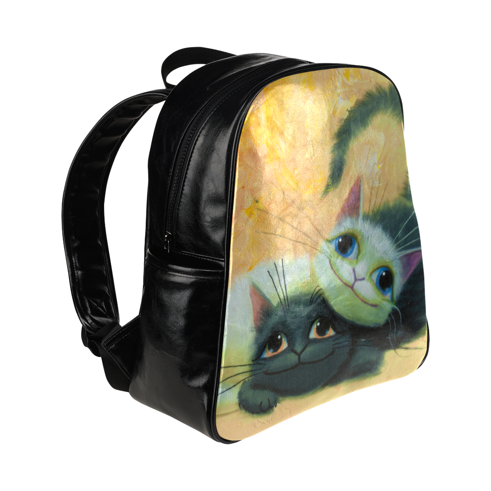cat play Multi-Pockets Backpack (Model 1636)