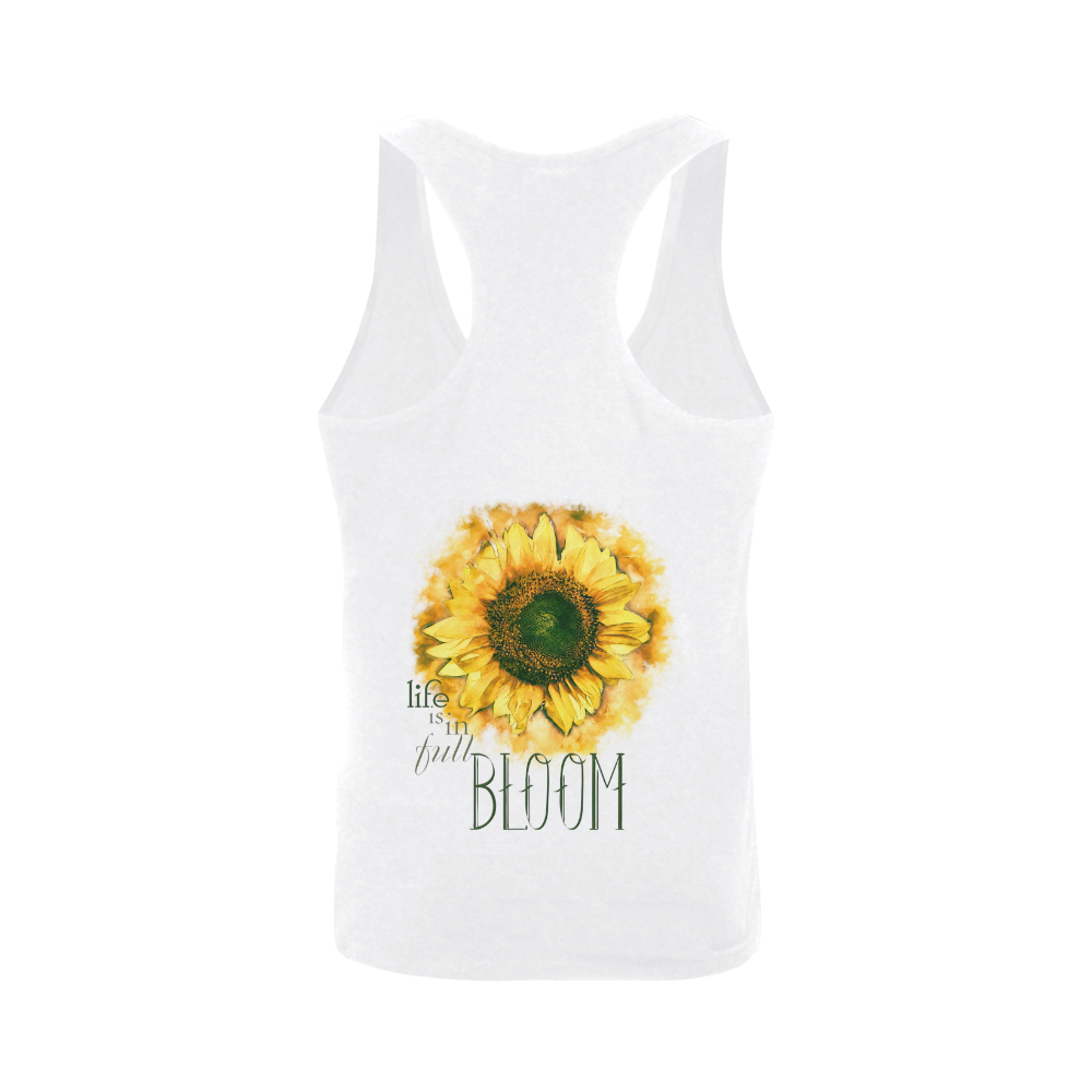 Painting Sunflower - Life is in full bloom Plus-size Men's I-shaped Tank Top (Model T32)