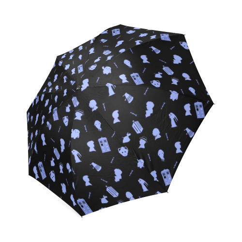 DrWhoblackandblue Foldable Umbrella (Model U01)