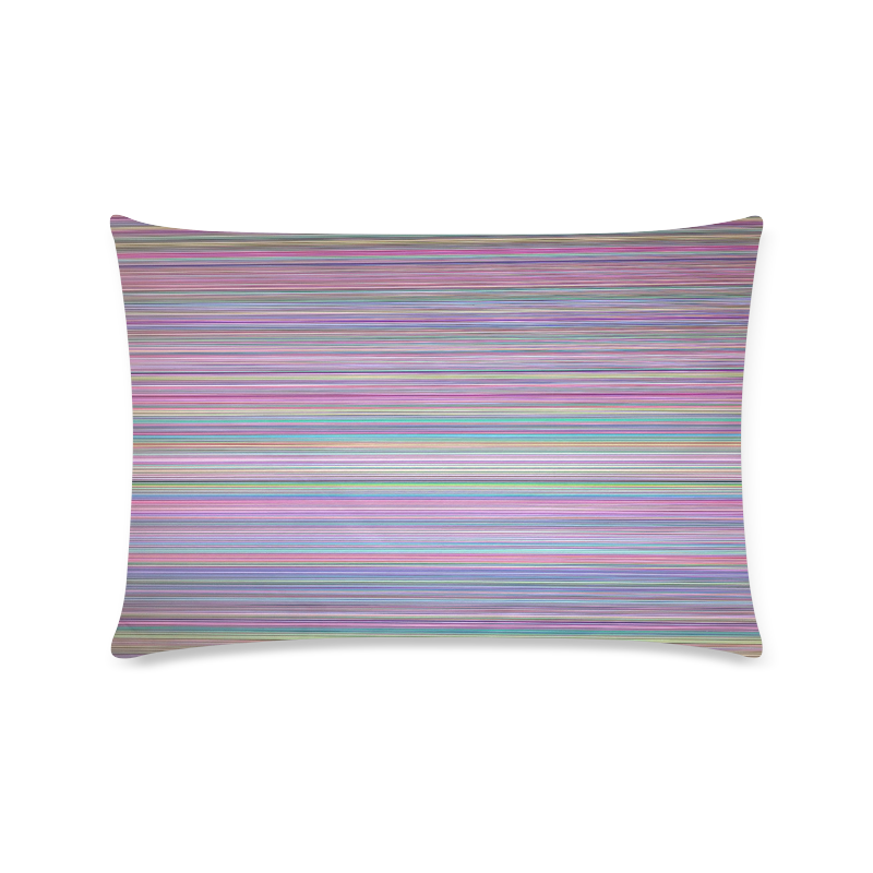 Broken TV Screen Test Pattern Custom Zippered Pillow Case 16"x24"(Twin Sides)