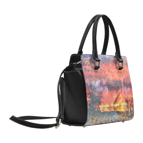 Sunset Crane bag by Martina Webster Classic Shoulder Handbag (Model 1653)