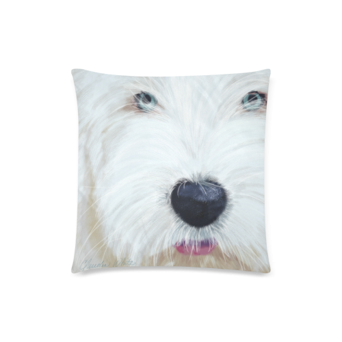 Sheepie pup Custom Zippered Pillow Case 18"x18"(Twin Sides)