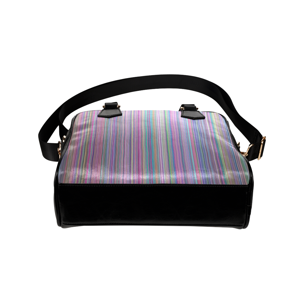 Broken TV Screen Test Pattern Shoulder Handbag (Model 1634)