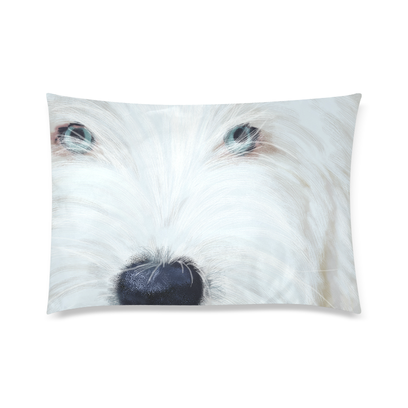 Sheepie pup left Custom Zippered Pillow Case 20"x30" (one side)