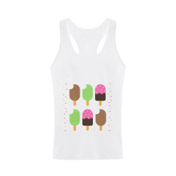 Summertime Treats Plus-size Men's I-shaped Tank Top (Model T32)