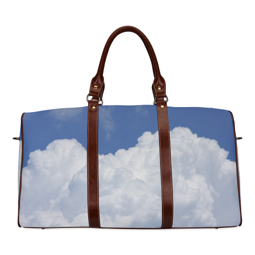 Fluffy Clouds Waterproof Travel Bag/Large (Model 1639)