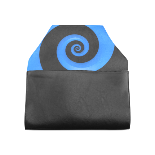 Blue/Black Spiral Clutch Bag (Model 1630)
