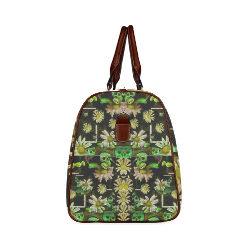 Skull in the fantasy forest popart Waterproof Travel Bag/Large (Model 1639)