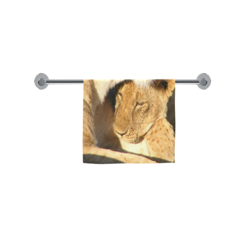 Lion And Cub Love Custom Towel 16"x28"