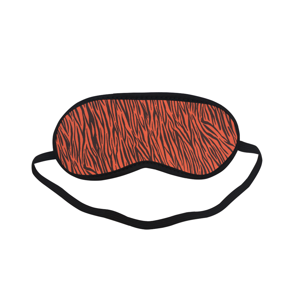Orange Zebra Stripes Pattern Sleeping Mask