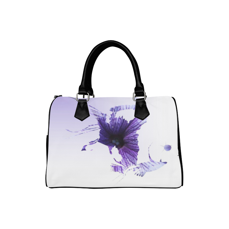 purple abstract Boston Handbag (Model 1621)