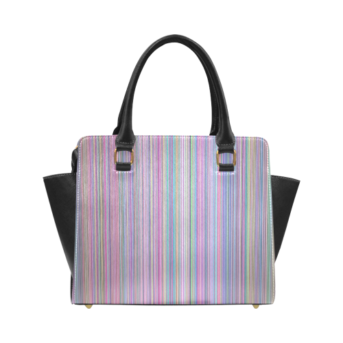 Broken TV Screen Test Pattern Classic Shoulder Handbag (Model 1653)