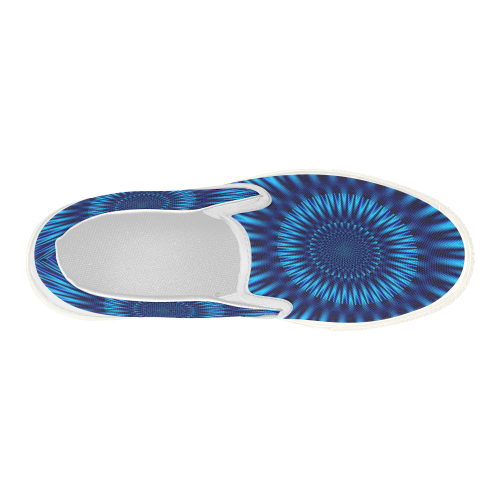 Blue Lagoon Women's Slip-on Canvas Shoes (Model 019)