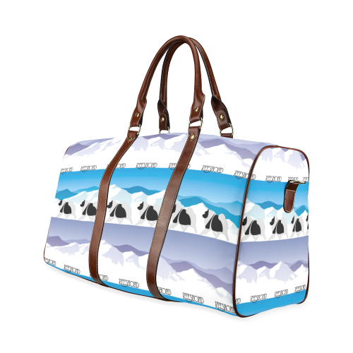 Keeshond Rockin the Rockies Waterproof Travel Bag/Small (Model 1639)