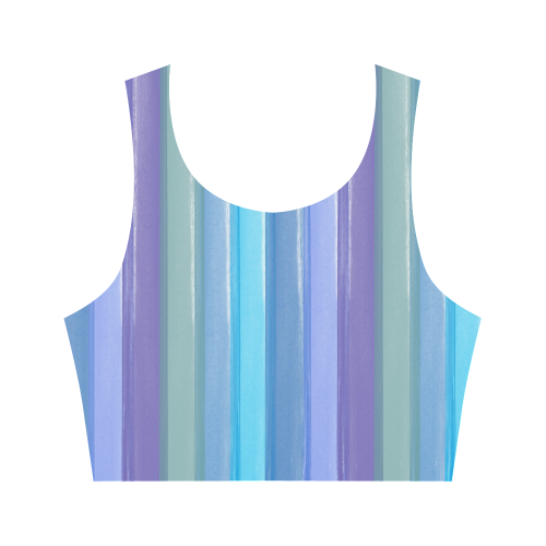 Provence Fields Women's Crop Top (Model T42)