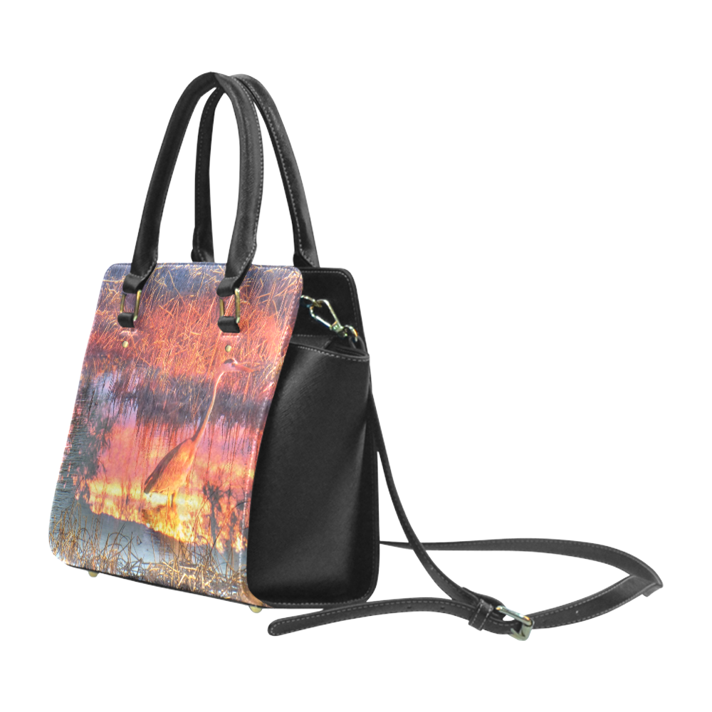 Sunset Crane bag by Martina Webster Classic Shoulder Handbag (Model 1653)