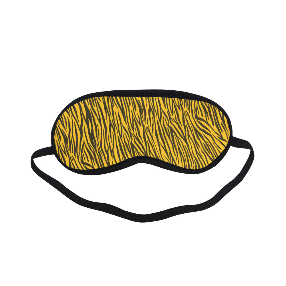 Yellow Zebra Stripes Pattern Sleeping Mask