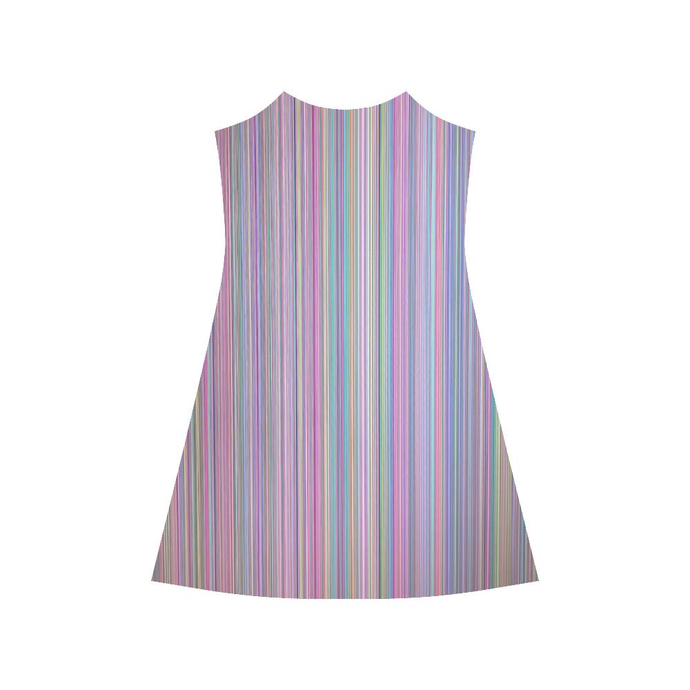 Broken TV Screen Test Pattern Alcestis Slip Dress (Model D05)