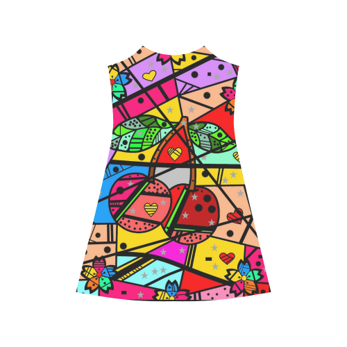 Cherry Popart by Nico Bielow Alcestis Slip Dress (Model D05)