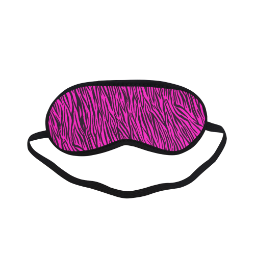 Hot Pink Zebra Stripes Pattern Sleeping Mask