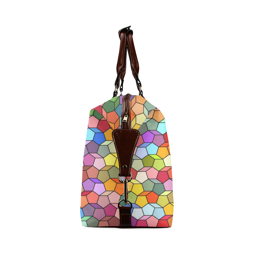 Colorful Polygon Pattern Classic Travel Bag (Model 1643)