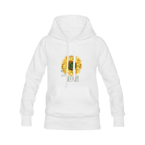 Painting Sunflower - Life is in full bloom Women's Classic Hoodies (Model H07)