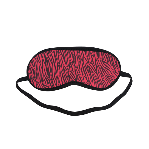 Red Zebra Stripes Pattern Sleeping Mask