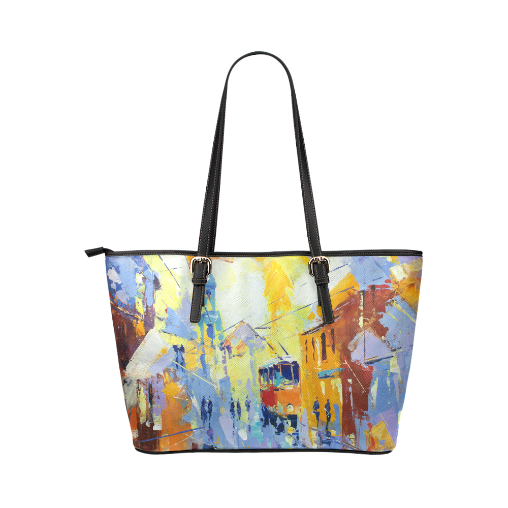 just a day Leather Tote Bag/Small (Model 1651)