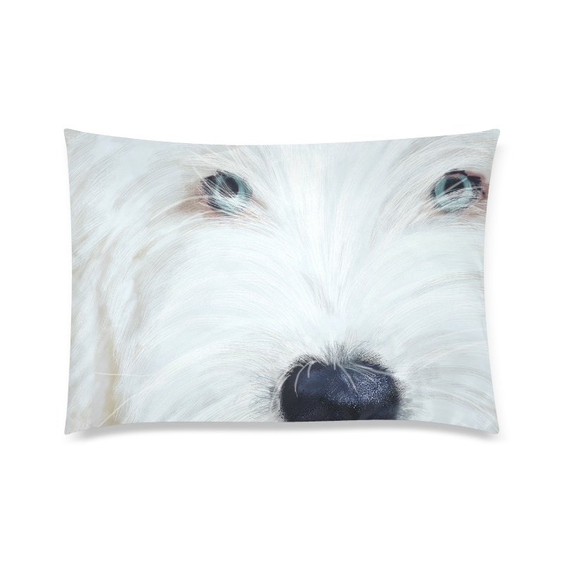 Sheepie pup right Custom Zippered Pillow Case 20"x30" (one side)