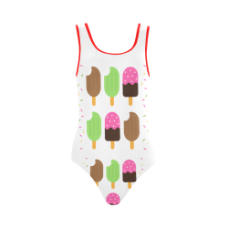 Summertime Treats Vest One Piece Swimsuit (Model S04)