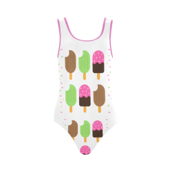 Summertime Treats Vest One Piece Swimsuit (Model S04)