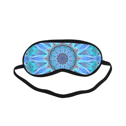 Sapphire Ice Flame, Cyan Blue Crystal Wheel Sleeping Mask