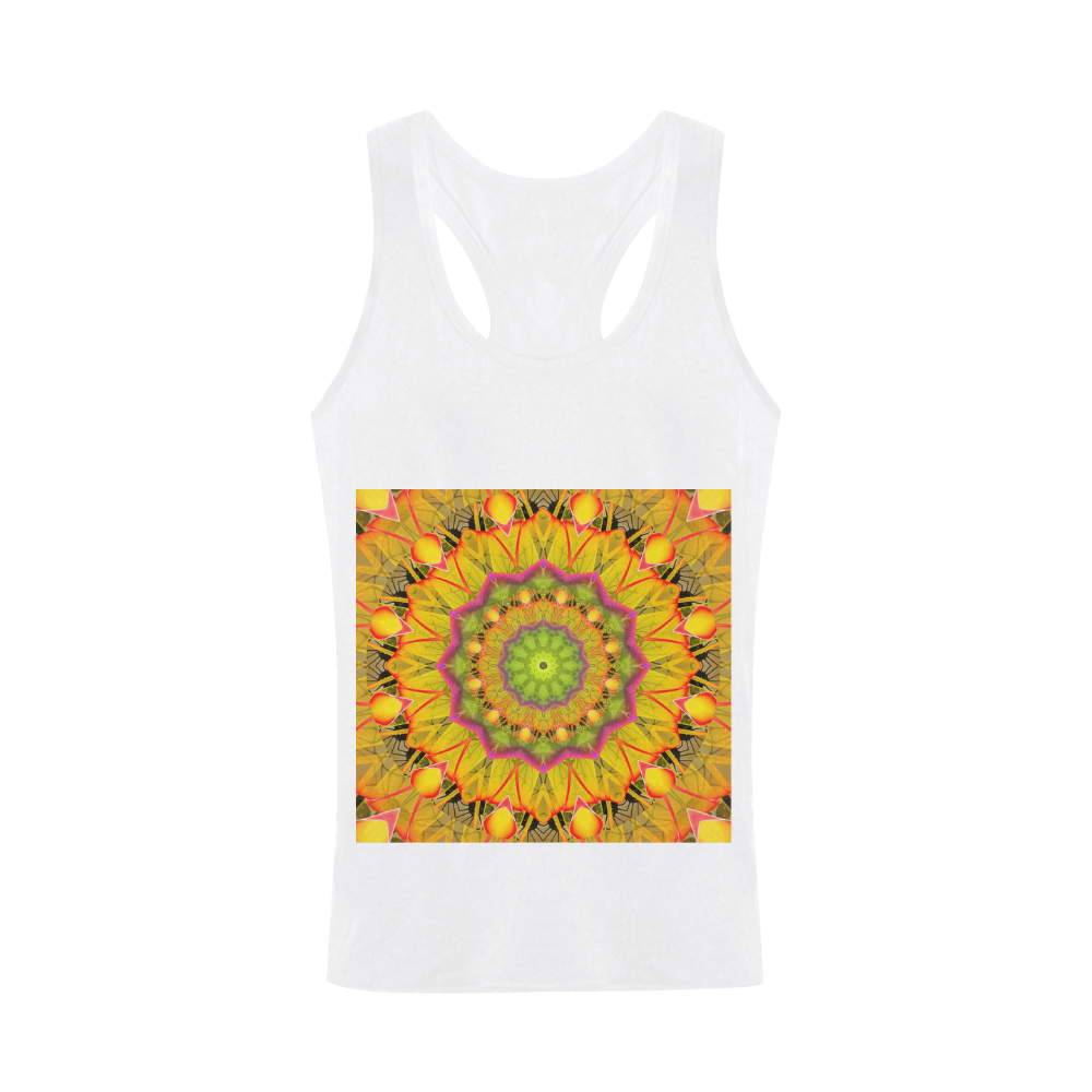 Beach Grass Golden Red Foliage Abstract Fall Days Men's I-shaped Tank Top (Model T32)